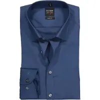 Olymp Chemise Bleu Foncé Coupe Cintrée