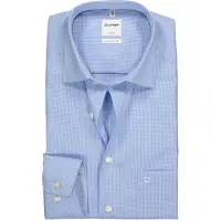 Olymp Chemise Luxor Coupe Confort Carreaux Bleu taille 48