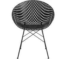 Kartell Smatrik Chaise - Lot de 2 Outdoor | Black|Black