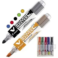 Pilot V Board Master Marker For Whiteboard Liquid Ink Stroke 2.3 Mm Bleu Enfants