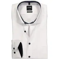 Olymp Luxor Modern Fit Chemise blanc, Unicolore