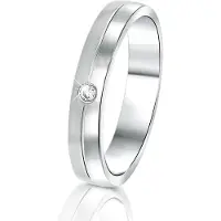 Lucardi Bague argent / transparent