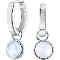Lucardi Boucles d'oreilles opal / argent