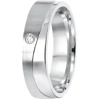 Lucardi Bague argent / transparent