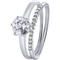 Lucardi Bague argent / transparent