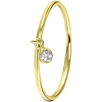 Lucardi Bague or / transparent