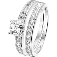 Lucardi Bague argent / transparent