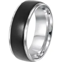 Lucardi Bague noir / argent