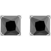 Lucardi Boucles d'oreilles anthracite / argent