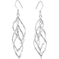 Lucardi Boucles d'oreilles 'Basic' argent