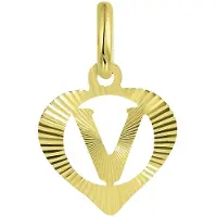 Lucardi Pendentif 'Buchstabe' or