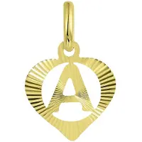 Lucardi Pendentif 'Buchstabe' or
