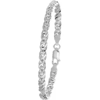 Lucardi Bracelet 'Basic' argent