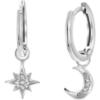 Lucardi Boucles d'oreilles argent