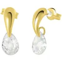 Lucardi Boucles d'oreilles or / transparent