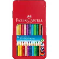Faber-Castell Crayons de couleur - Grip - Aquarelle - 12 pièces - - UneTaille - Set de Coloriage