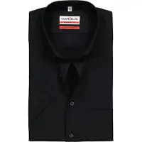 MARVELIS Homme Marvelis Modern Fit Chemise noir, Unicolore