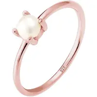 Elli Bague or rose / blanc perle