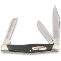 Buck Stockman 0301BRS2, Satin 420HC, Ebony, couteau de poche