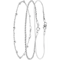 Lucardi Parure de bijoux 'Basic' argent