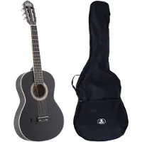 Lapaz C30BK guitare classique format 3/4 noire + housse