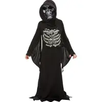 Smiffys Déguisement - Skeleton Reaper - Noir - - 10-12 ans (140-152) - Costumes