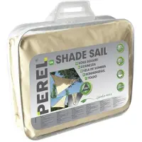 Perel Schaduwdoek, waterafstotend, 5 x 5 x 5 m, 160 g/m², polyester, driehoek, crème