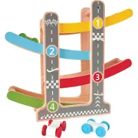 Hape Piste de course éclair Fast Flip Racetrack