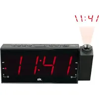 Cd . Radio-réveil Avec Projecteur Noir (ocr 161-pr)