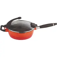 Berghoff Virgo Poêle paysanne avec couvercle 24 cm Orange
