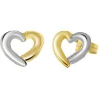 Lucardi Boucles d'oreilles 'Klassisch' or / argent