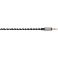 Avinity C?ble audio, Jack 3,5mm/Jack, st?r?o, textile, dor?,