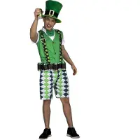 MOM San Patricio Adult With Beer Costume Vert M-L Enfants