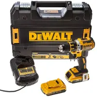 DeWalt DCD790D2 - Set perceuse visseuse Li-Ion XR 18V (2x batterie 2Ah) dans TSTAK - moteur brushless - 60 Nm