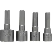 Bosch Jeu de clés à douilles 4 pces 1/4" SW 7 8 10 et 13
