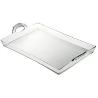 Guzzini 21280000 Plateau Rectangulaire Transparent 8,7 X 54 X 33,5 Cm