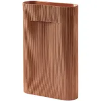 Muuto Ridge Vase Terracotta | H: 48.5 cm