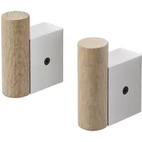 Muuto Attach Coat Hook - Lot de 2 Aluminium