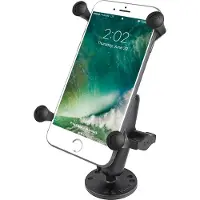 Ram Mounts X-Grip Large Phone Mount with Drill-Down Base (support pour téléphone portable de grande taille, Support pour smartphone, Noir