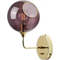 Design By Us Applique Murale , Ballroom Short, dimmable, Violet, Salon / séjour, Verre, Design