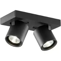 LIGHT-POINT Plafonnier , dimmable, Noir, Salon / séjour, Aluminium