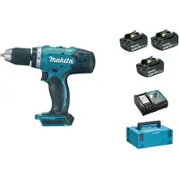 Makita DDF453RF3J - Set perceuse visseuse Li-Ion 18V (3x batterie 3,0Ah) dans MAKPAC - 42Nm