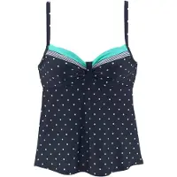 LASCANA Haut de tankini 'Monroe' bleu marine / turquoise