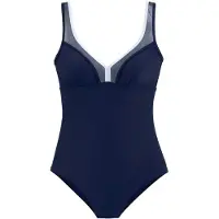 LASCANA Maillot de bain bleu marine / blanc