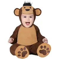 Guirca Little Monkey Baby Costume Marron 18-24 Months