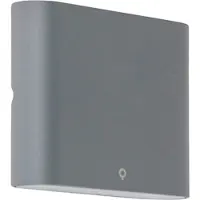 QAZQA Applique anthracite 11,5 cm avec LED IP65 - Batt