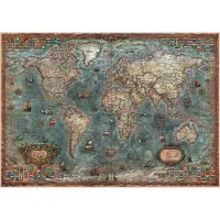 Educa Puzzle 9218017 - Carte du monde historique - 8000 Teile Puzzle