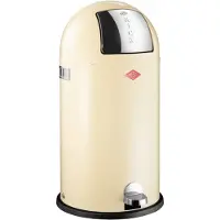 Wesco Kickboy Poubelle Acier inoxydable Amande 40 litres