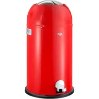 Wesco Kickmaster Poubelle Acier inoxydable Rouge 33 litres