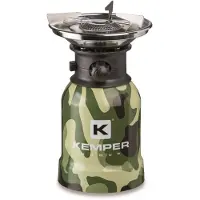 Kemper Brûleur à gaz de camping en aluminium - 1 brûleur - 0,55 kg - Vert
